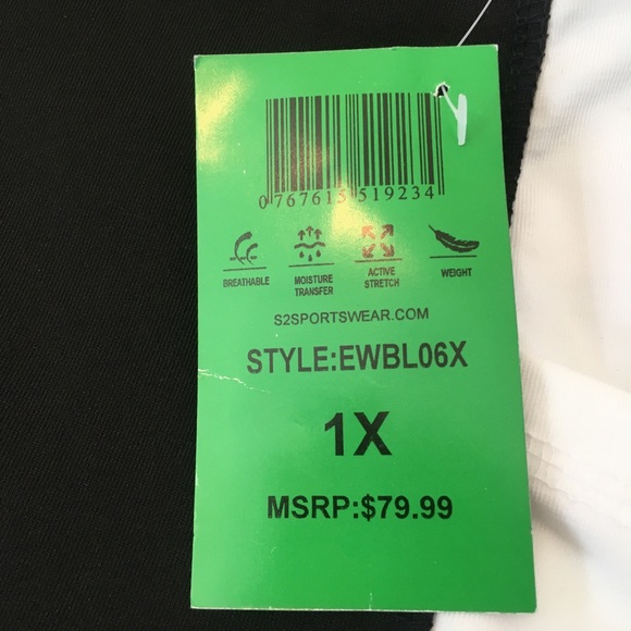 S2 Sportswear Leggings Pants 1X Side Pockets $80 - Picture 4 of 4